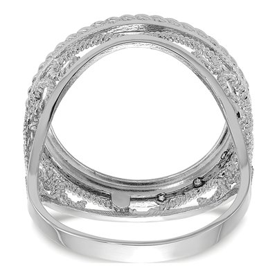 14K White Gold Coin Bezel Coin Bezel – view 6