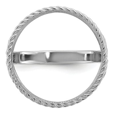 14K White Gold Coin Bezel Coin Bezel – view 5