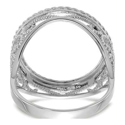 14K White Gold Coin Bezel Coin Bezel – view 6
