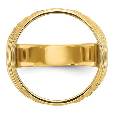 14K Yellow Gold Oz Coin Bezel Coin Bezel – view 5