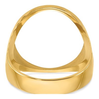 14K Yellow Gold Oz Coin Bezel Coin Bezel – view 6