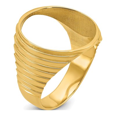 14K Yellow Gold Oz Coin Bezel Coin Bezel – view 7
