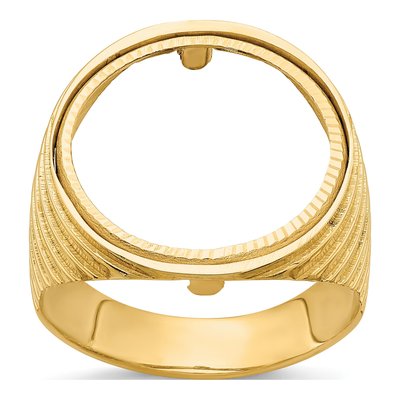 14K Yellow Gold Oz Coin Bezel Coin Bezel – view 8