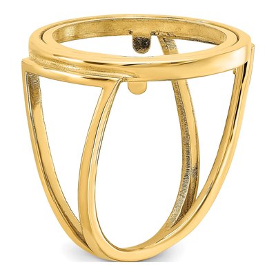 14K Yellow Gold Coin Bezel Coin Bezel – view 6