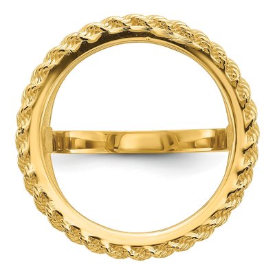 14K Yellow Gold Coin Bezel Coin Bezel – view 4