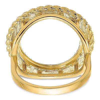 14K Yellow Gold Coin Bezel Coin Bezel – view 5