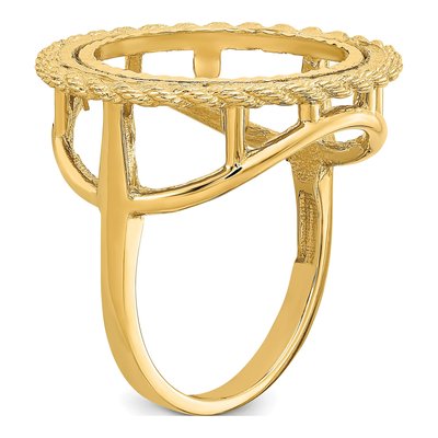 14K Yellow Gold Coin Bezel Coin Bezel – view 6