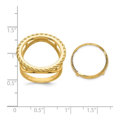 14K Yellow Gold Coin Bezel Coin Bezel – view 8