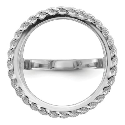 14K White Gold Coin Bezel Coin Bezel – view 5