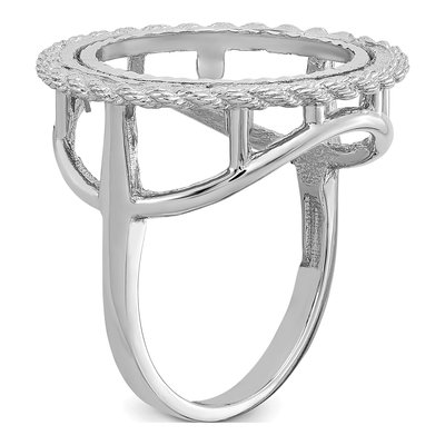 14K White Gold Coin Bezel Coin Bezel – view 7