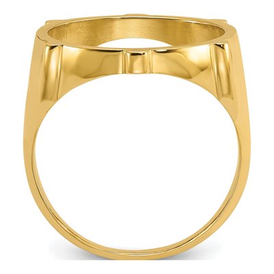 14K Yellow Gold Coin Bezel Coin Bezel – view 2