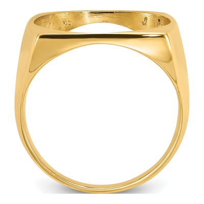 14K Yellow Gold Coin Bezel Coin Bezel – view 2