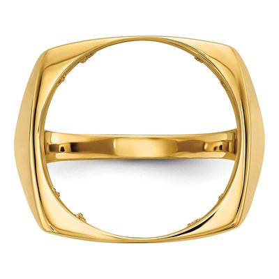 14K Yellow Gold Coin Bezel Coin Bezel – view 4