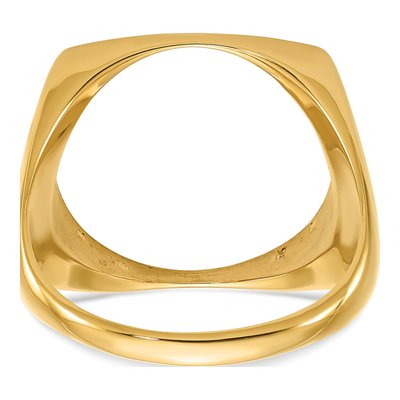 14K Yellow Gold Coin Bezel Coin Bezel – view 5
