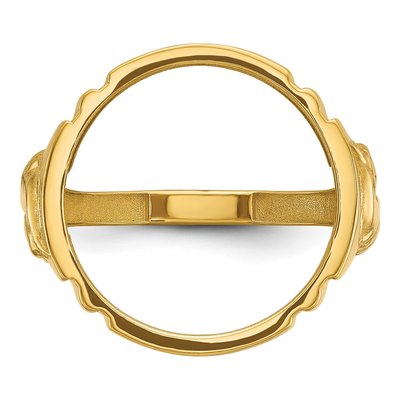 14K Yellow Gold Coin Bezel Coin Bezel – view 4