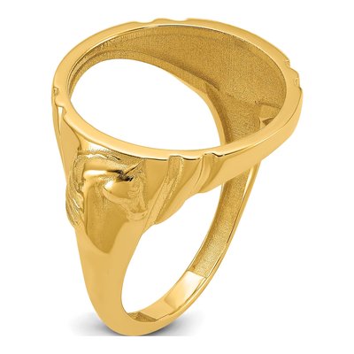 14K Yellow Gold Coin Bezel Coin Bezel – view 6