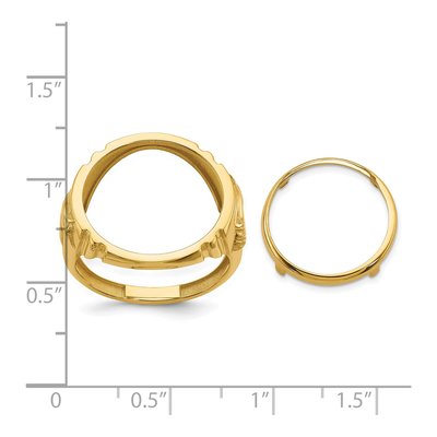 14K Yellow Gold Coin Bezel Coin Bezel – view 8