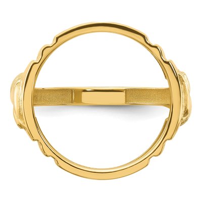 14K Yellow Gold Coin Bezel Coin Bezel – view 5