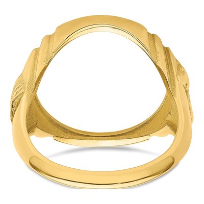 14K Yellow Gold Coin Bezel Coin Bezel – view 6