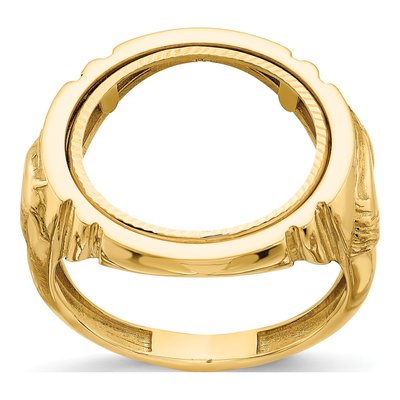 14K Yellow Gold Coin Bezel Coin Bezel – view 8