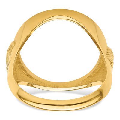 14K Yellow Gold Eagle Coin Bezel Coin Bezel – view 6