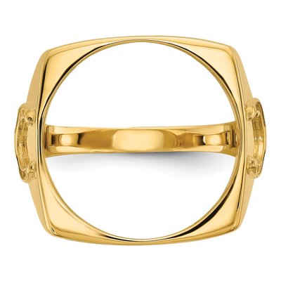 14K Yellow Gold Coin Bezel Coin Bezel – view 5