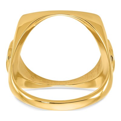14K Yellow Gold Coin Bezel Coin Bezel – view 6