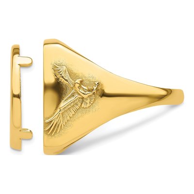 14K Yellow Gold American Eagle Coin Bezel Coin Bezel – view 5