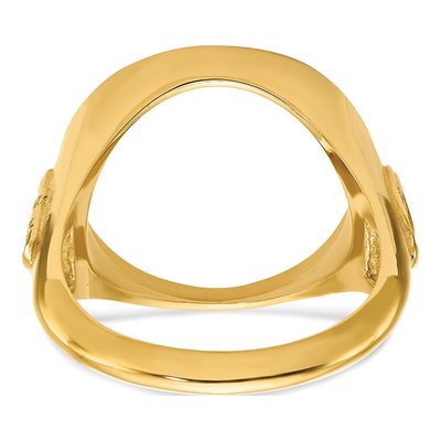 14K Yellow Gold Coin Bezel Coin Bezel – view 6
