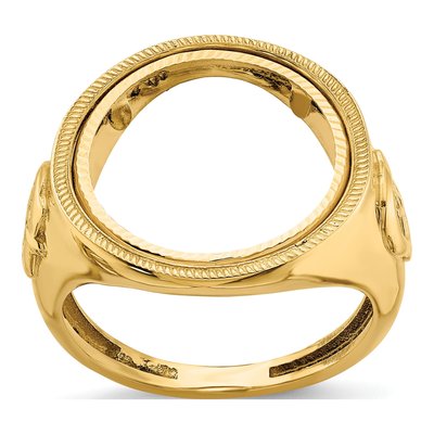 14K Yellow Gold Coin Bezel Coin Bezel – view 8