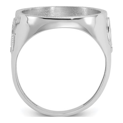 14K White Gold Coin Bezel Coin Bezel – view 3