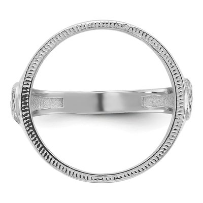 14K White Gold Coin Bezel Coin Bezel – view 6