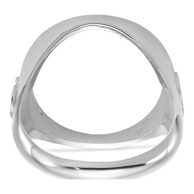 14K White Gold Coin Bezel Coin Bezel – view 7