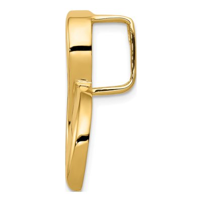 14K Yellow Gold Polished Slide Pendant – view 3