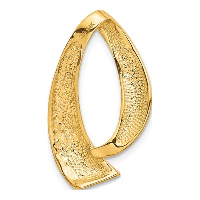 14K Yellow Gold Slide Pendant, Fits Omega Chains – view 4