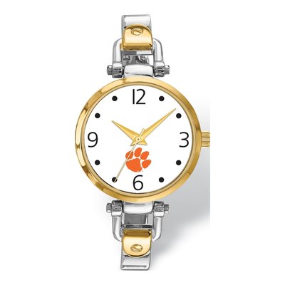Clemson University Two-Tone Watch Bracelet – view 2
