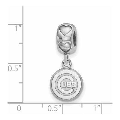 Chicago Cubs Sterling Silver Heart Bead – view 5