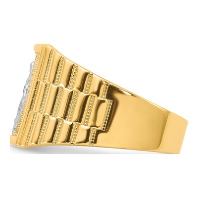 Men's 14K Yellow Gold Our of Guadalupe Ring – view 4