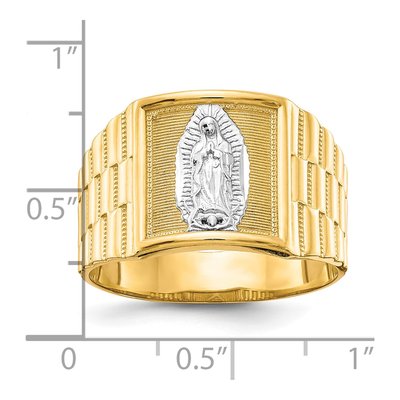 Men's 14K Yellow Gold Our of Guadalupe Ring – view 6