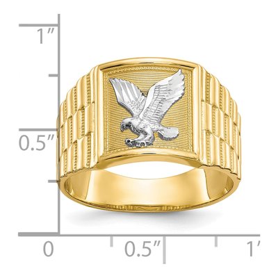 Men's 14K Yellow Gold Eagle Ring – view 5