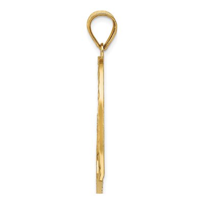 14K Yellow Gold Reversible Heart Pendant – view 3