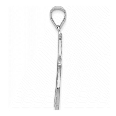 14K White Gold Reversible Heart Pendant – view 3