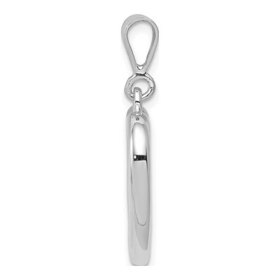 14K White Gold Heart Pendant – view 3