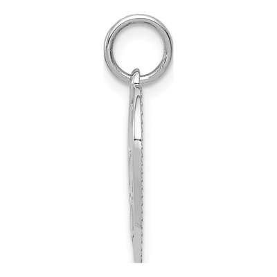 14K White Gold Daddy's Little Girl Heart Charm – view 3