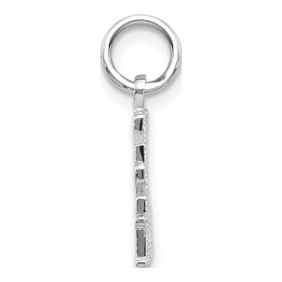 14K White Gold LIVE LOVE Laugh Pendant – view 3