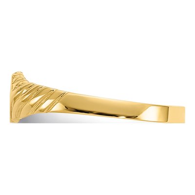14K Yellow Gold Kids' Signet Ring – view 5