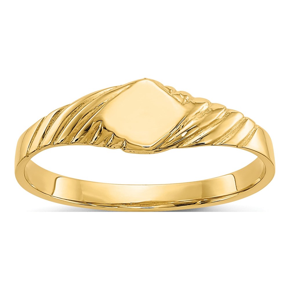 14K Yellow Gold Kids' Signet Ring