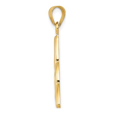 14K Yellow Gold Trinity Knot Pendant – view 3