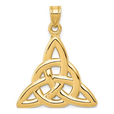 14K Yellow Gold Trinity Knot Pendant