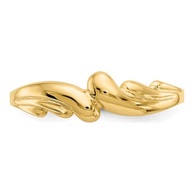 14K Yellow Gold Wave Ring – view 6